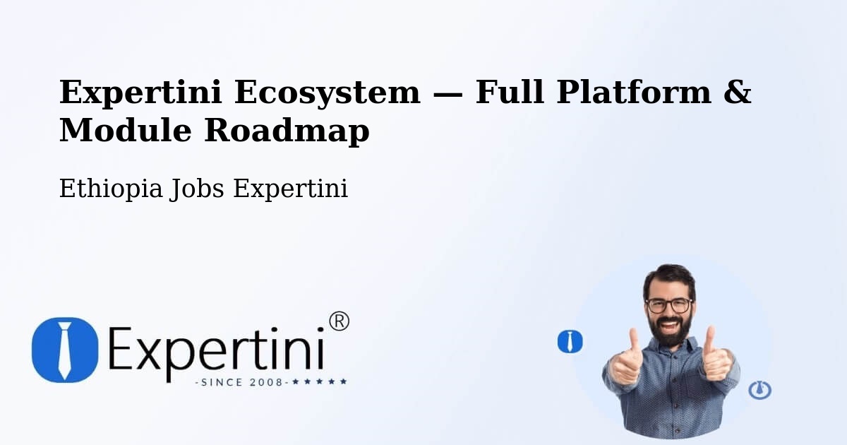 Expertini Ecosystem — Full Platform & Module Roadmap – Bonga